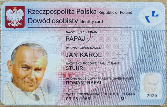 dowód osobisty kolekcjonerski