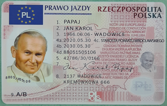 prawo jazdy kolekcjonerskie